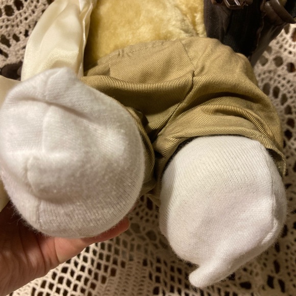 1992 Tender Heart Treasures Aviator Teddy Bear - Jointed with Working Clothing - Picture 11 of 17